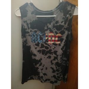 ACDC grey splotch tank